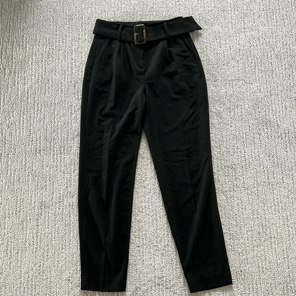 RW&Co High-Waist Tapered Ankle Pant With Belt - 28 "